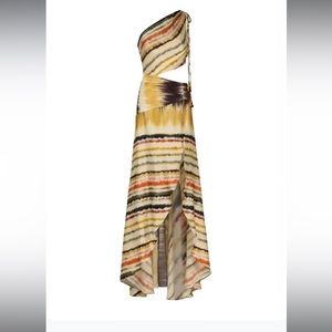 Never worn Shoulder Print Fashion Beach Dress/ bathing-suit